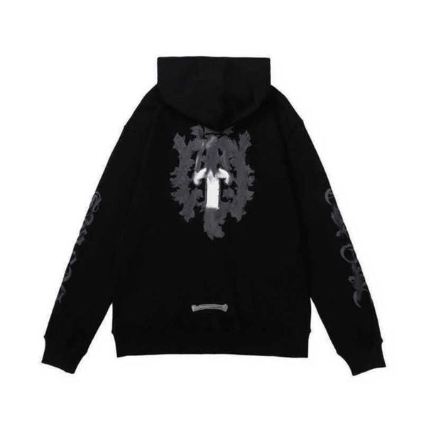 

luxury men's fashion jackets sweatshirts men women classic hoodies zipper hooded sweater designer cross pullover sanskrit hoodie casual, Black;brown