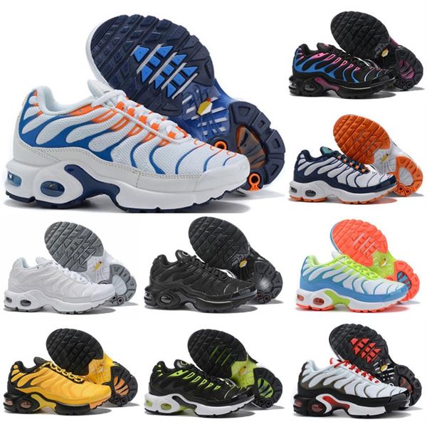 

kids boys girls athletic tn shoes runing shoes sneakers white black sports fashion trainer shoes279b