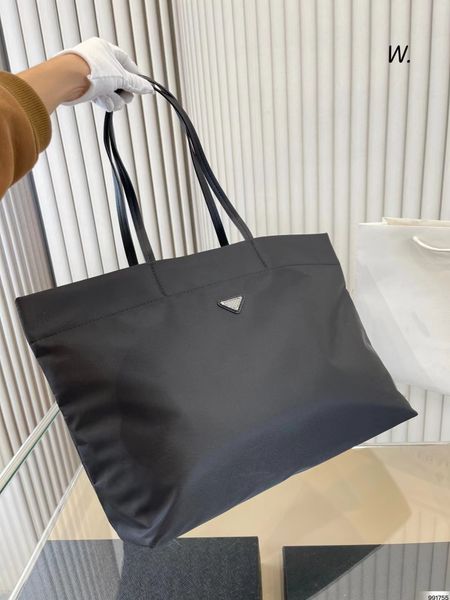 

re-nylon plain totes tote bags handbags womens shopping shoulder bag luxury large black handle ladies purses designer woman handbag luxuries