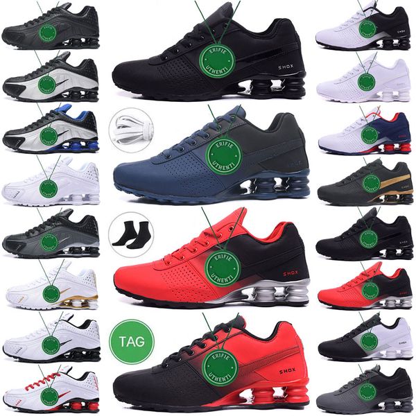

size 12 shox tl shoes shoxs og r4 running shoes men avenue 803 301 shoes triple black white metallic racer blue navy pink shoxs neymar for m