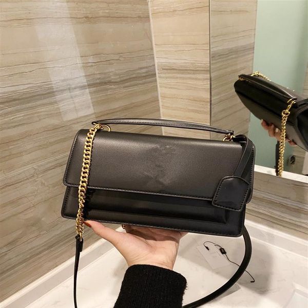 

flap bag luxury designer handbags sunset original leather women shoulder bags fashion medium crossbody bag249w