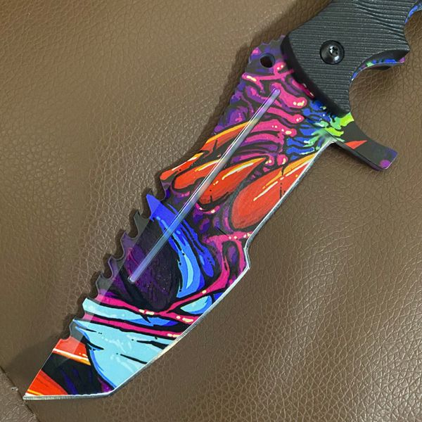 

real counter strike hyper beast csgo huntsman knife hunting camping knifes survival tactical knifess outdoor knives fixed blade fishing knif