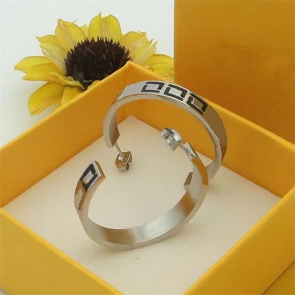 

luxury earring earrings designer for women hoop earing huggie fashion charm stud party wedding good design letter silver gold earrings luxur, Golden;silver