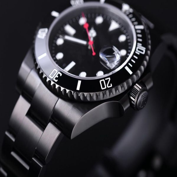 

v9 montre de luxe black 904l steel watch case cal 3135 movement watches original folded button waterproof luminous mens watches283d, Slivery;brown