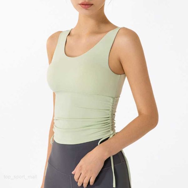 

lu-07 women yoga wear sports slimming bra high impact sports fitness seamless tank good