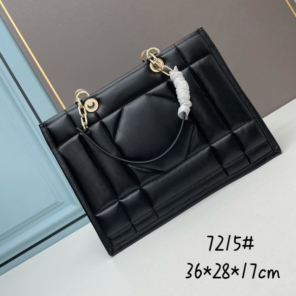 

new fashion women's shopping bag 10a quality premium original leather handbag large capacity designer luxury chain tote bag