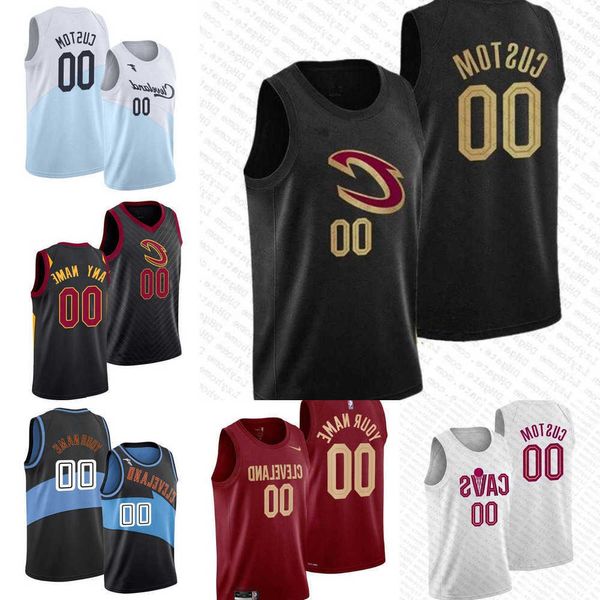 

basketball jerseys men women youth cleveland''cavaliers''custom 3 caris levert 31 jarrett allen donovan 45 mitchell 10 d, Black;red