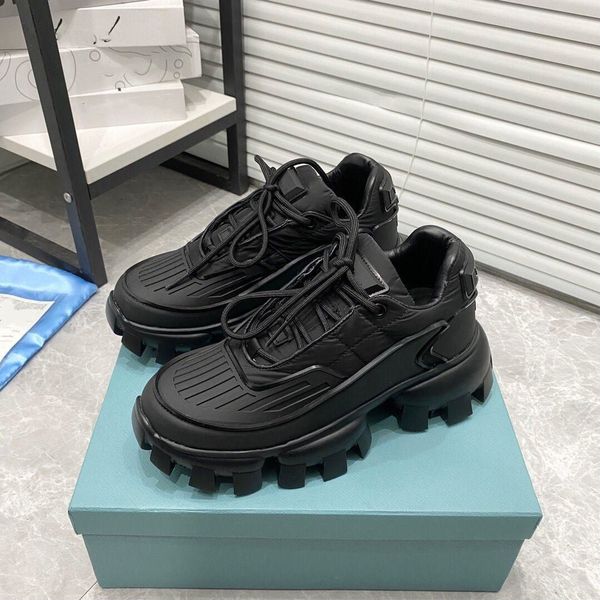 

wholesale price luxury cloudbust thunder sneakers shoes re-nylon gabardine lug sole men trainers outdoor runner sports eu38-45, Black