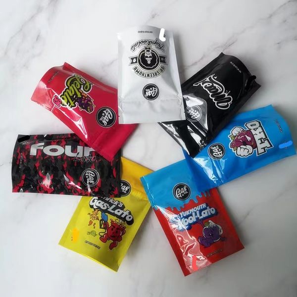 

gasco bags child proof resealable 3.5g mylar bags gaslato yukmouth kooi-lato fourlato zipper package