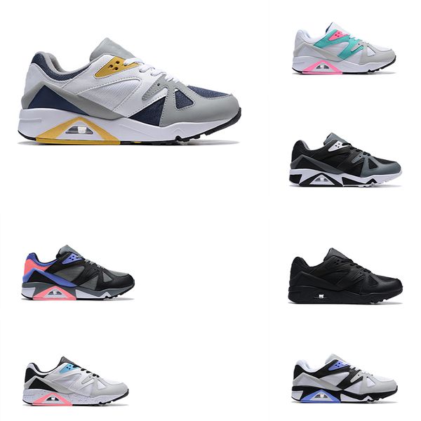 

running shoes structure triax 91s outdoor sandals women mens trainer sports shoe black smoke grey fog lapis white navy citron persian violet
