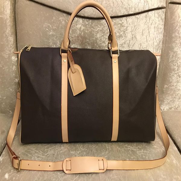 

55cm large capacity women men duffel bags travel famous classical shoulder designer carry on luggage232b