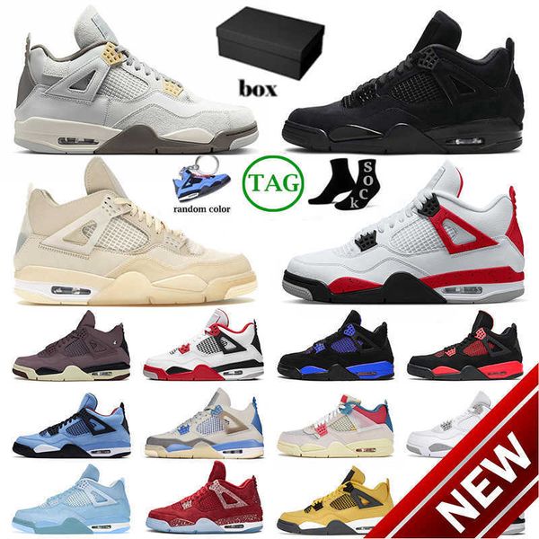 

2023 high basketball shoeswith box jumpman 4 4s shoes men women doernbecher midnight navy sneakers iv blue thunder p