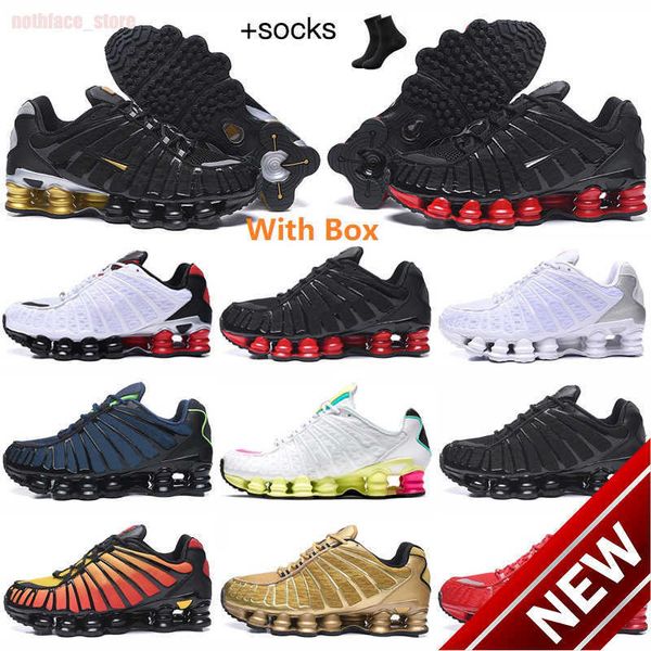 

2023 high basketball shoesshox tl r4 running shoes socks men women nz leven triple black white metallic pure platinu