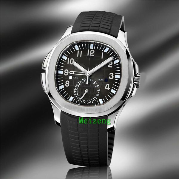 

luxury wristwatch brand new 5167r men's aquanaut jumbo 18k rg tropical "brun arabe k65, Slivery;brown