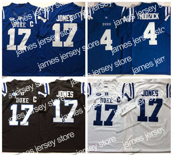 

ncaa 17 daniel jones blue devils college football jerseys mens 4 myles hudzick jersey black white s