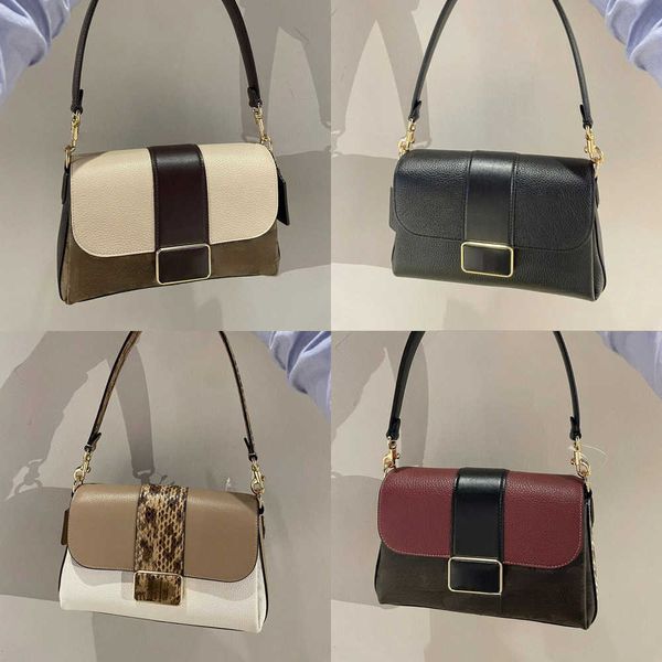 

shoulder bags bag female 2022 new designer grace snake pattern old flower flap armpit small square bag portable shoulder messenger
