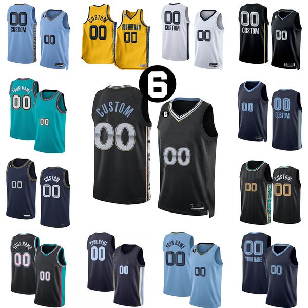 

custom printed 2022-2023 new basketball jerseys 12 ja 14 danny 4 steven morant adams green5 vince williams1 kennedy chandler22 desmond bane6, Black;red