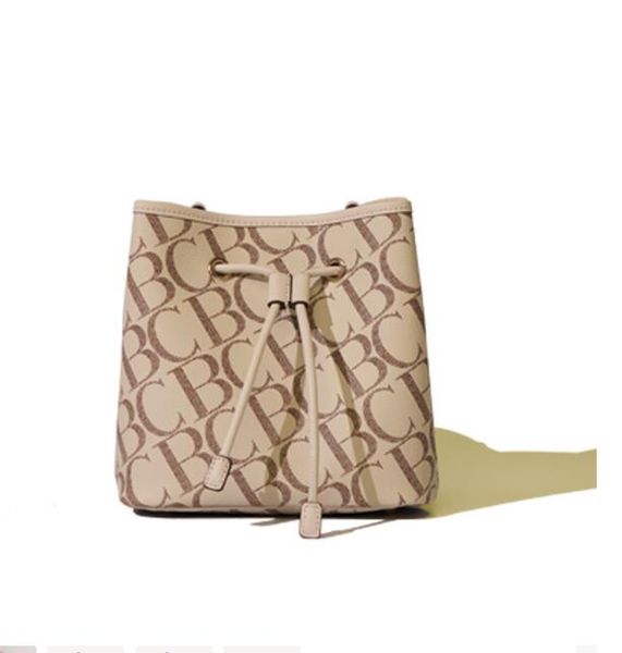 

european and american fashion designer style leisure shoulder relaxing his letters long straps ms bucket bag