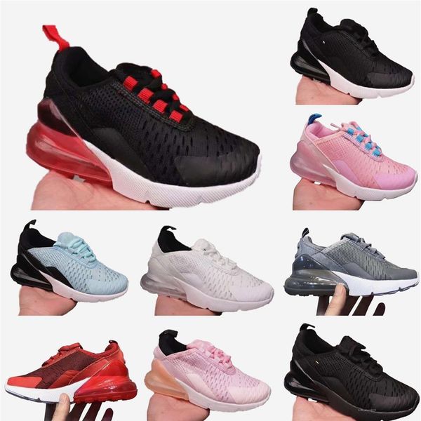 

2020 selling children shoes girls and boys sneakers cushion shoes comfortable breathable kids sports shoes size22-35222p, Black