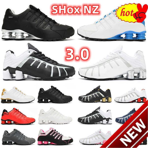 

2023 high basketball shoes2023 shoesdesigner mens running shoes shox nz 3.0 triple white silver red platinum men wom