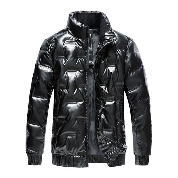 

down outwear puffer zip up lightweight jackets, Black