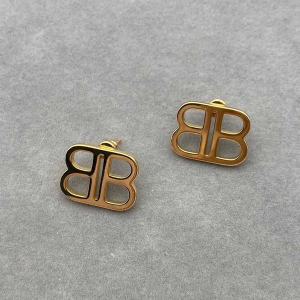 

designer earring bb jewellery luxury paris shijia classic earrings close your eyes and enter the metal texture, Golden