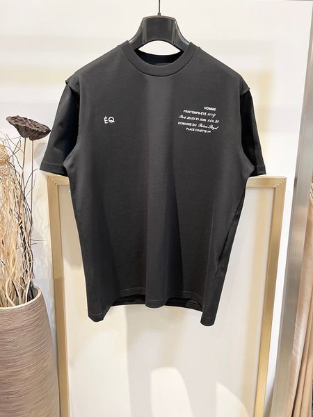 

23ss paris italy men's t shirts casual street fashion pockets warm men women couple outwear 1226, White;black