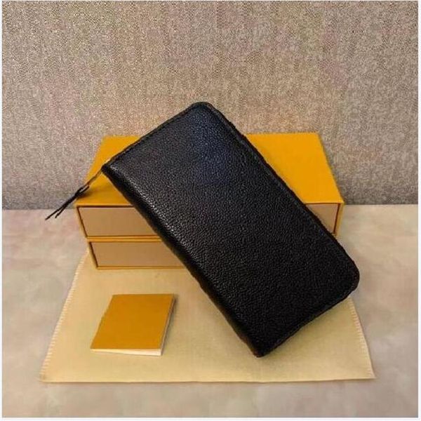 

embossment long wallet multicolor designer coin purse card holder women classic zipper pocket lichee pattern 60017# aize19x10241q, Red;black