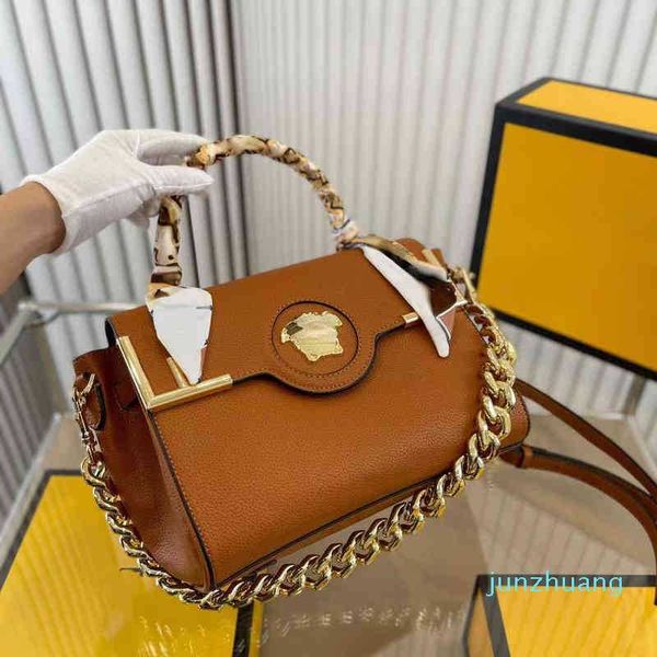 

cross body bag 2022 type thick medusa hand held beauty head flip chain double belt single shoulder crossbody bag