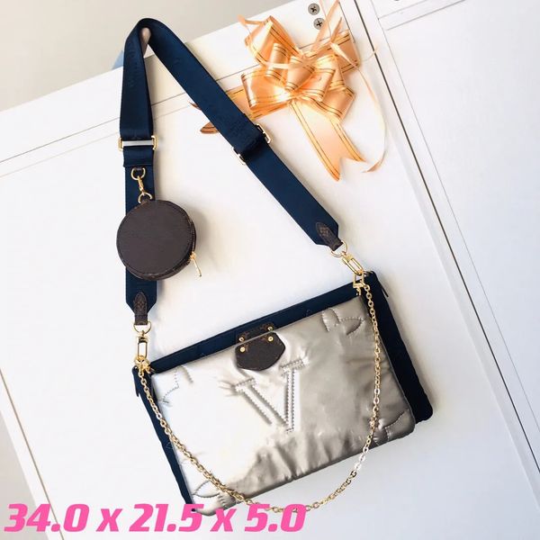 

multi pochette a-55 designer bag 3-piece set womens luxurys designers puffer totes bag speedy flowers pillow bagsleather monograms econyl co