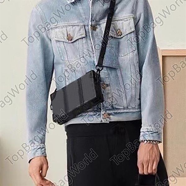 

men's handbags square box bag leather brand messenger shoulder bag 671 fashion luxurys designers bags wallet crossbody waist 235k
