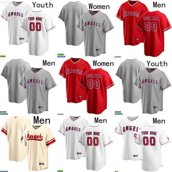 

2022 city angels men women youth los 17 shohei ohtani 27 mike trout 20 jared walsh 16 brandon marsh 3 taylor ward 4 andrew velazquez basebal, Blue;black