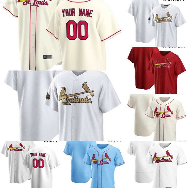 

baseball jersey 2022 all-star st. louis''cardinals 4 yadier molina 28 nolan arenado 1 ozzie smith 6 stan musial 46 paul goldschmid, Blue;black
