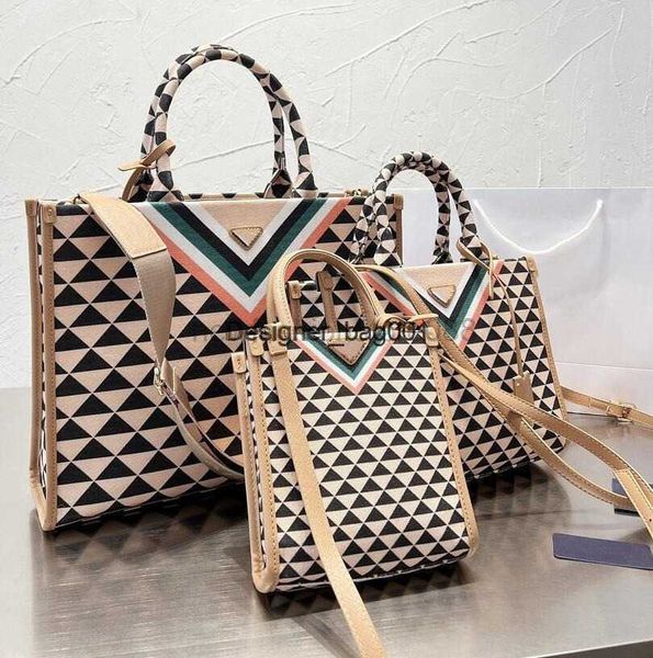 

fashion geometry pattern totes women large capacity handbag classic triangle designe