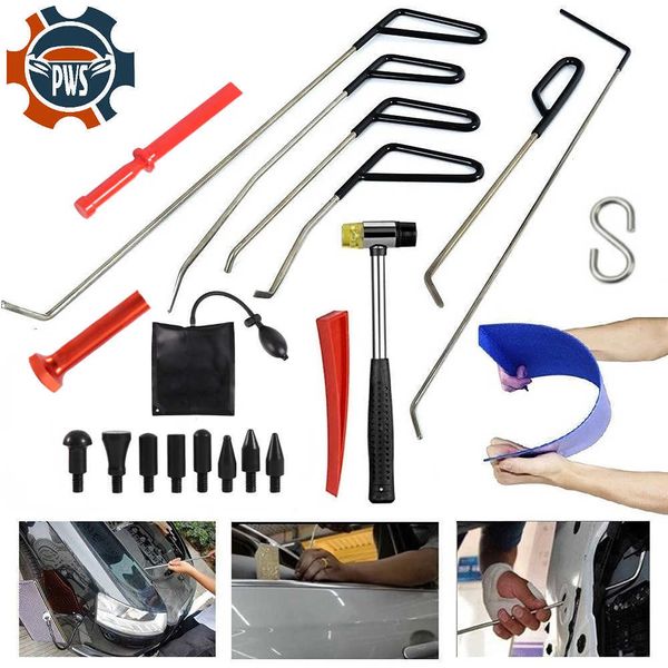 

hand tools auto rod hook tool paintless car hail hammer removal kit for automotive dent repair 1230