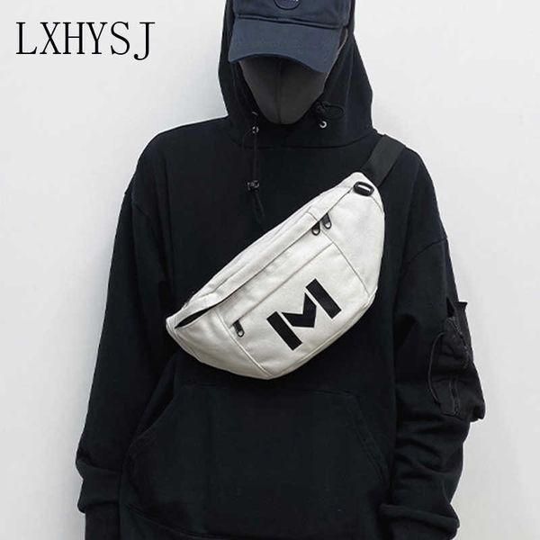 

evening bag leisure waist bag streetwear chest bags trend canvas hiphop f
