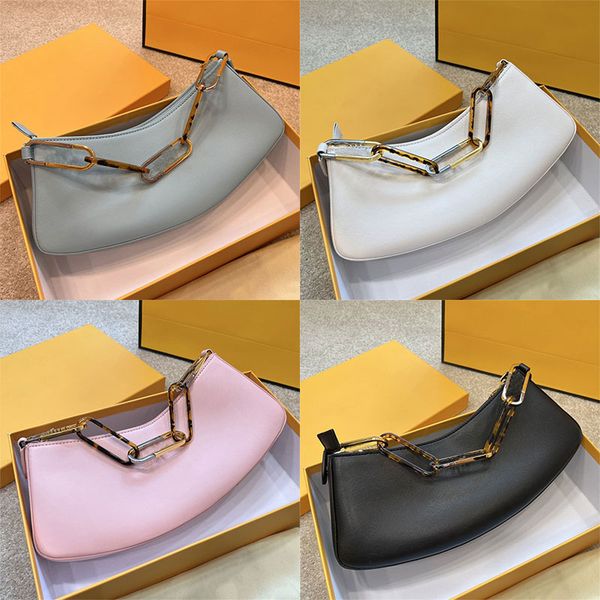 

olock swing black leather pouch shoulder bags oval f tortoiseshell chain leather luxury designer handbag purse wallet