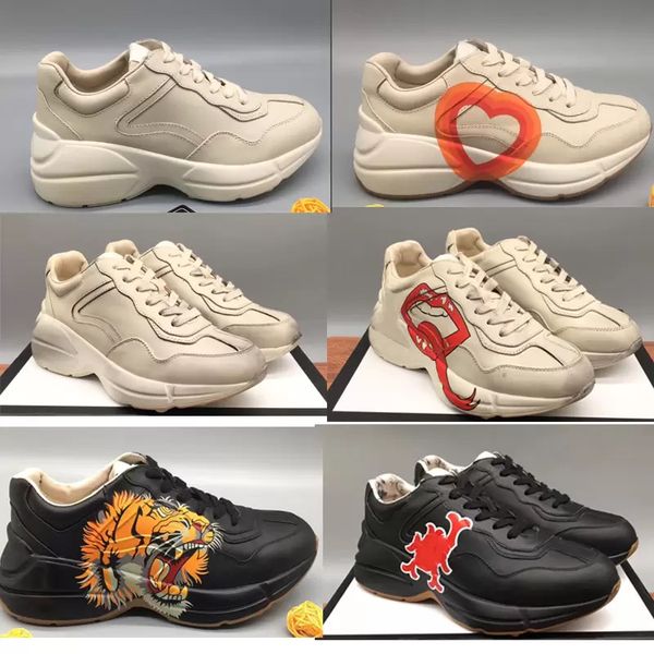

2023 fashion g rhyton casual shoe men women designer sneakers vintage shoes fashion designers ladies reflective trim sneaker