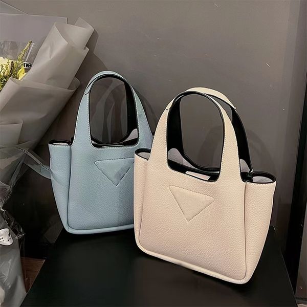 

designer women's bags new shopping basket leather bucket portable mini tote hand carrying commuting cross body bag small