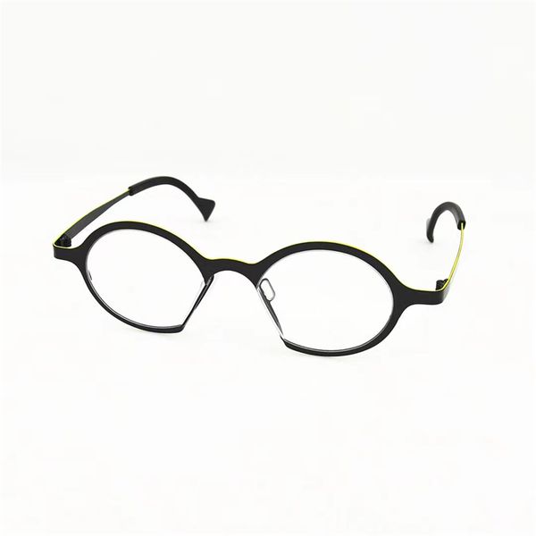 

optical eyeglasses for men women 752 retro round style anti-blue full frame glasses with box, White;black