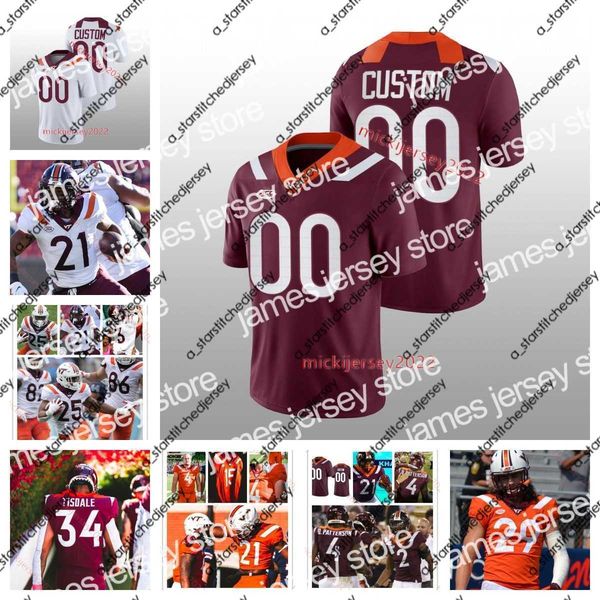 

american college football wear american college football wear mens custom college virginia tech hokies football 94 nigel simmons 50 ben skin, Black