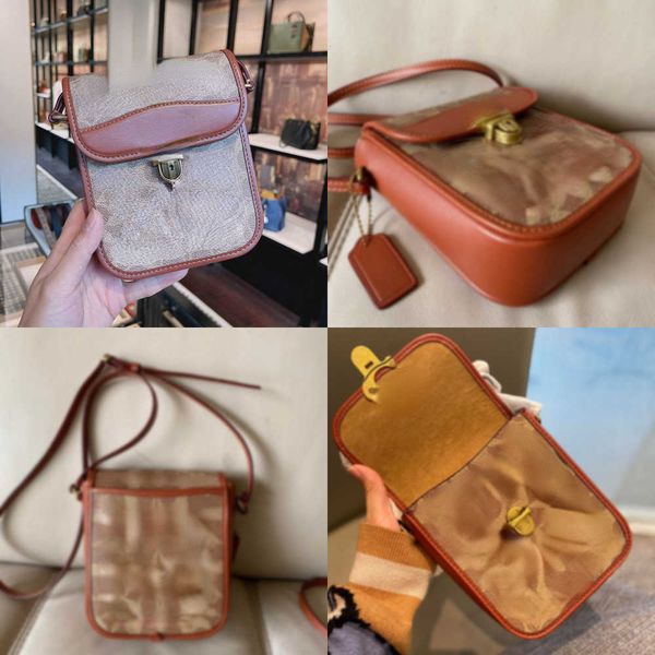 

shoulder bags 2022 new women's designer studio lock cell phone classic old flower zero wallet one shoulder crossbody