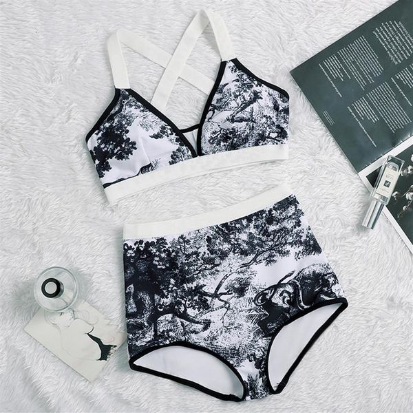 

tiger print bikinis designer padded women's swimsuits charming bandage swimsuit solid push up bathing wear 222t