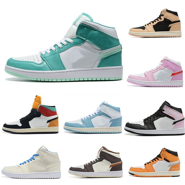 

2023 jumpman 1 basketball shoes men 1s lost found true university blue hyper royal panda dark mocha bred shadow unc smoke grey women sports