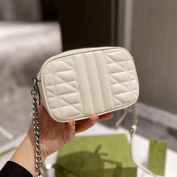 

22ss designers crossbody bags for women fashion shoulder quilted leather purses luxurys cowhide handbags new camera zipper clutch 266d
