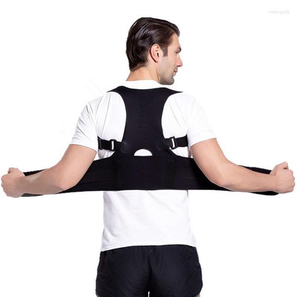 

men's body shapers posture corrector shaper vest adjustable back protection men/women humpback spine shapewear correction top, Black;brown