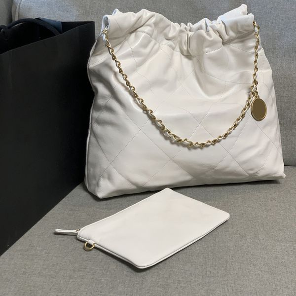 

22 handbag designer chain bags trash bags fashion crossbody women shoulder bag shiny calfskin gold-tone metal luxury new
