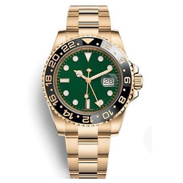 

men luxury watch 40mm 126710blro 126711chnr 126715chnr basel pepsi gmt jubilee strap automatic watch 2813 movement 18k gold mens w233b, Slivery;brown