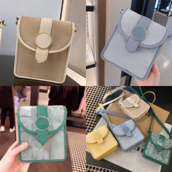 

shoulder bags 2022 new designer lonnie mobile classic coating old flower box flap crossbody small square female