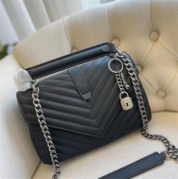 

postman bag messenger bag purse women shoulder crossbody handbag fashion plain thread real leather goat skin hasp chian flap college bag